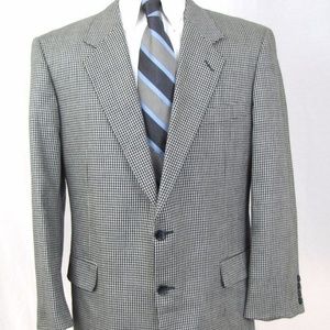 Hickey Freeman Boardroom Blazer Silk Wool 40R